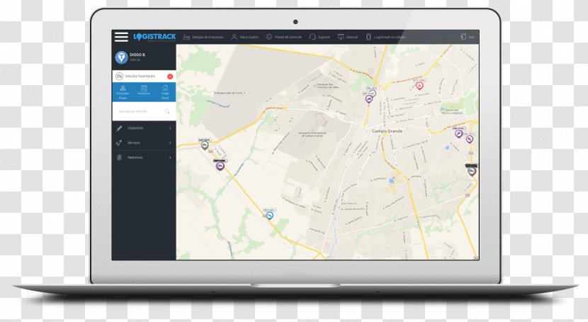 Computer Software GPS Navigation Logistrack Rastreamento Computing Platform - Logistics - Macbook Air Transparent PNG