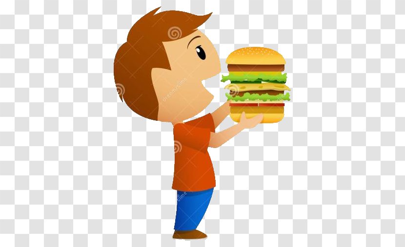 Hamburger Hot Dog Fast Food Cartoon - Eat Crab Fort Boy Transparent PNG