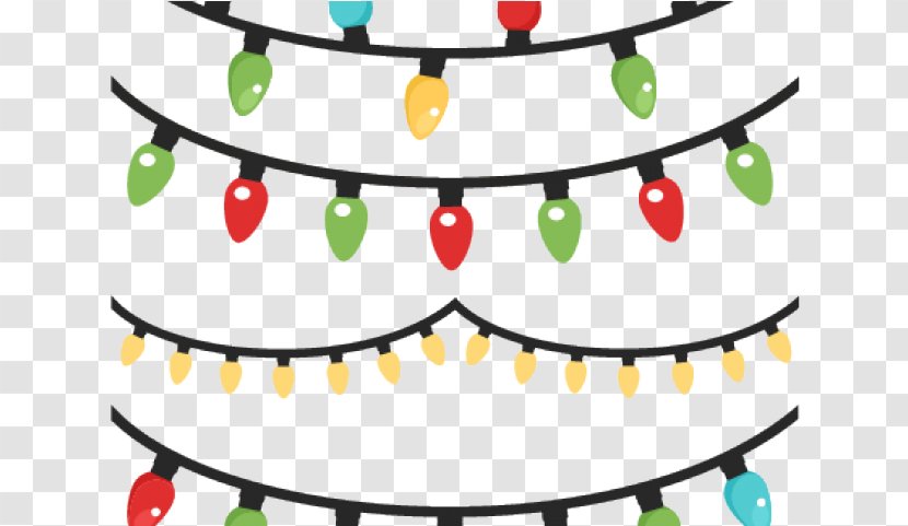 Christmas Lights Cartoon - Scrapbooking - Table Transparent PNG