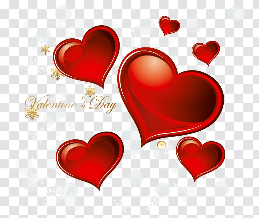 Valentine's Day Heart Clip Art - Qixi Festival - Valentines Hearts Decoration PNG Clipart Transparent PNG