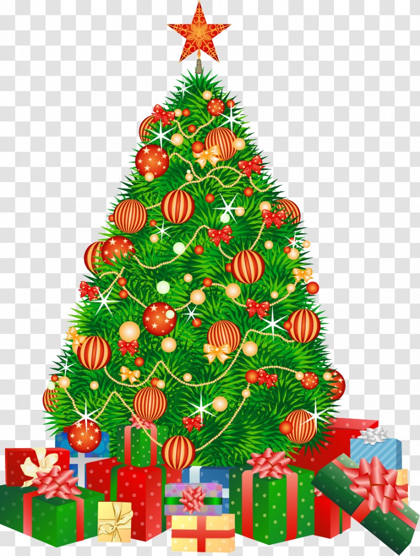 Christmas Tree Santa Claus Gift Boxing Day Transparent PNG