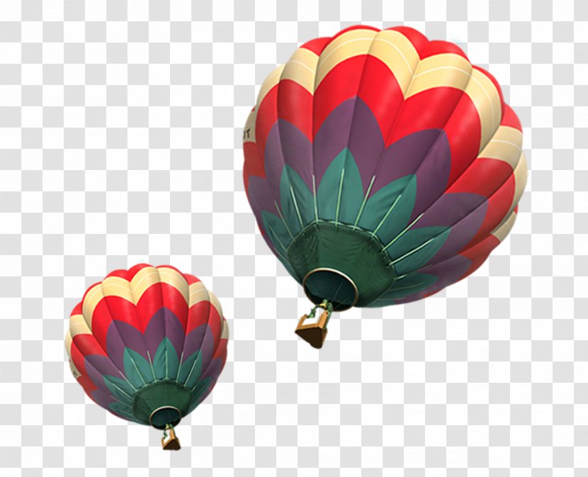 Airplane Hot Air Balloon - Two Balloons Transparent PNG