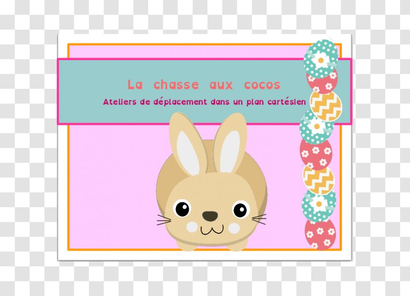 Easter Bunny Rabbit Text Graphic Design Grande Section - France Transparent PNG