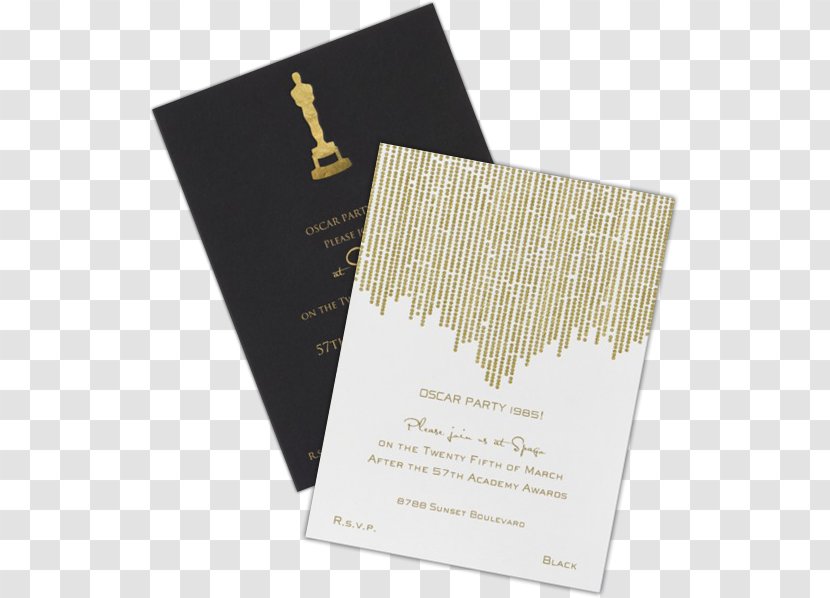 Wedding Invitation 89th Academy Awards Oscar Party - Game Transparent PNG