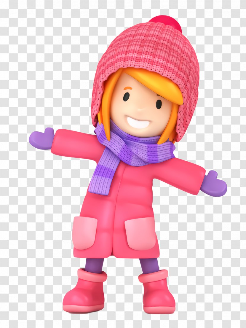 Toy Doll Pink Action Figure Cartoon - Magenta - Play Transparent PNG