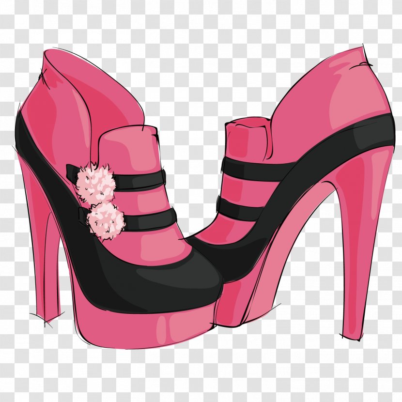 High-heeled Footwear Pink Shoe - Rgb Color Model - High Heels Transparent PNG
