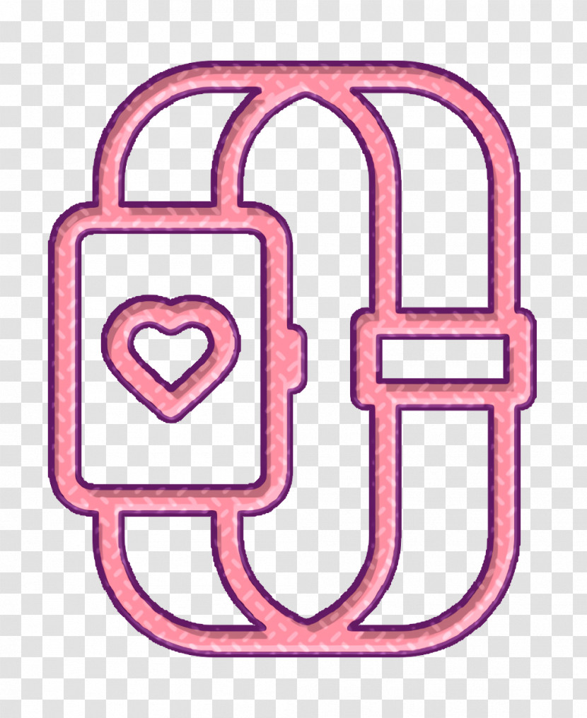 Fitness Line Craft Icon Fitness Tracker Icon Heartbeat Icon Transparent PNG