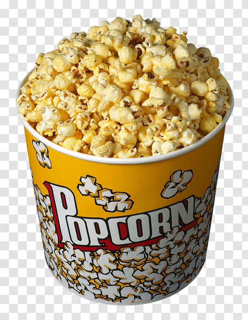 Popcorn Cream Butter Eating Cinema - In Bucket Transparent PNG
