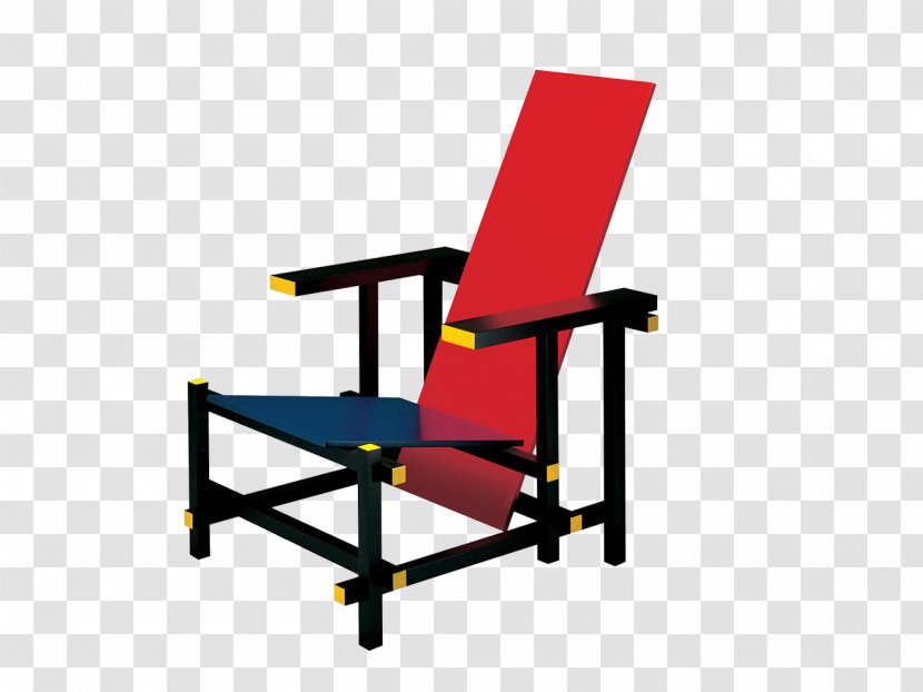Red And Blue Chair Bauhaus De Stijl Wassily - Marcel Breuer Transparent PNG