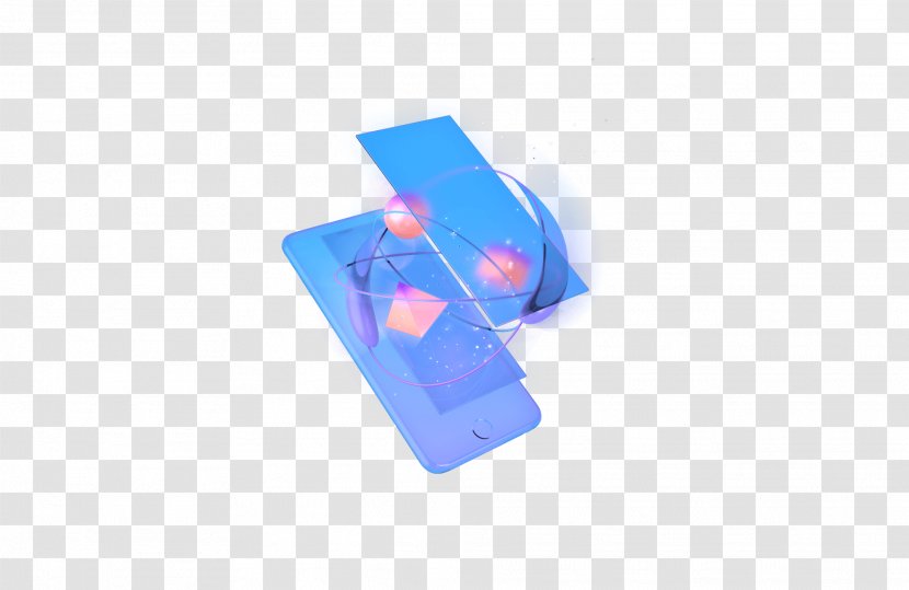 Plastic Intercom - Blue Transparent PNG