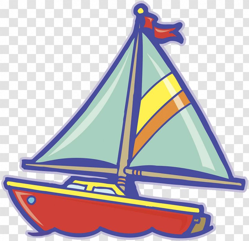 Sailboat Sailing Ship Cartoon Transparent PNG