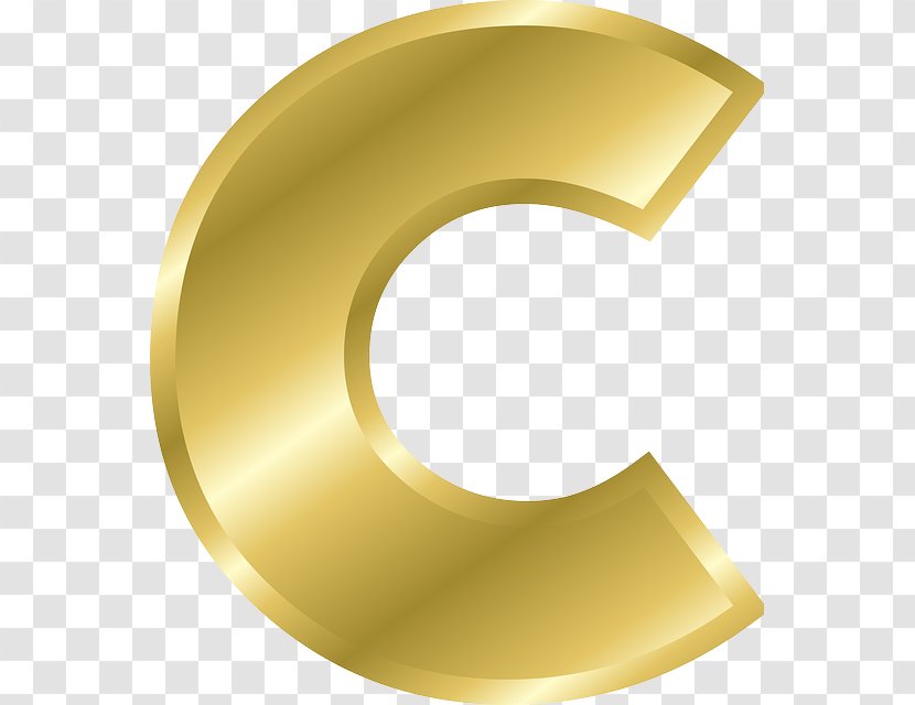 Letter Case Alphabet Clip Art - Metal - C Transparent PNG