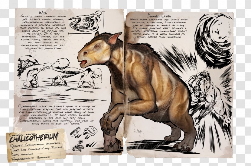 ARK: Survival Evolved Pachyrhinosaurus Chalicotherium Therizinosaurus Dilophosaurus - Dinosaur Transparent PNG