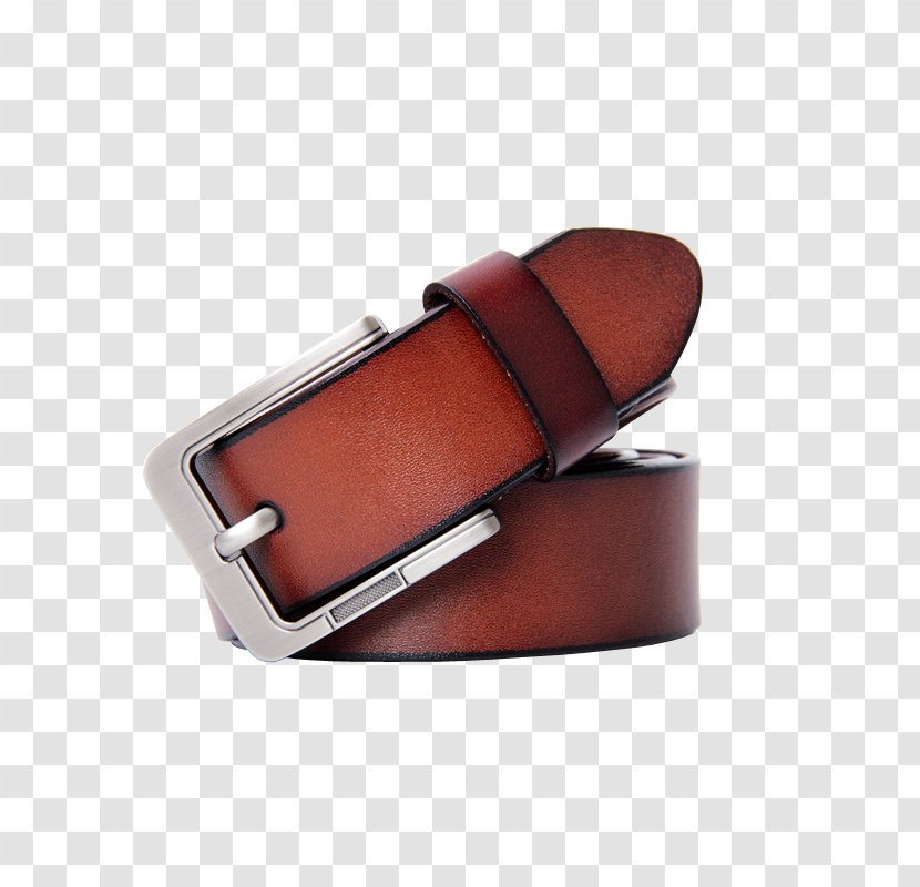 Belt Leather Bag - Product Kind Brown Transparent PNG