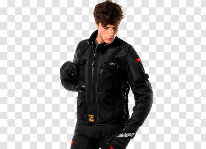 Leather Jacket Pocket Windbreaker Hood - Raincoat Transparent PNG