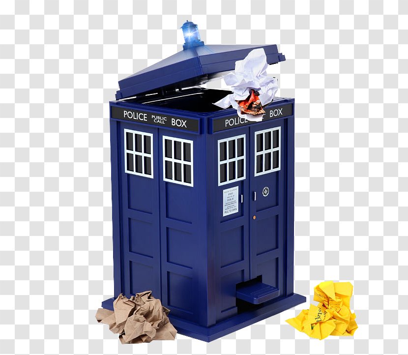 Doctor TARDIS Oscar The Grouch Rubbish Bins & Waste Paper Baskets - Cyberman Transparent PNG