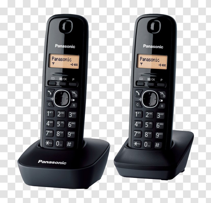 Cordless Telephone Home & Business Phones Lumix Panasonic KX-TG1612 Digital Enhanced Telecommunications - Old Transparent PNG