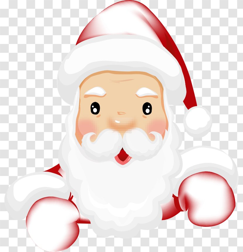 Pxe8re Noxebl Santa Claus Christmas Clip Art - Decoration - Vector White Beard Transparent PNG