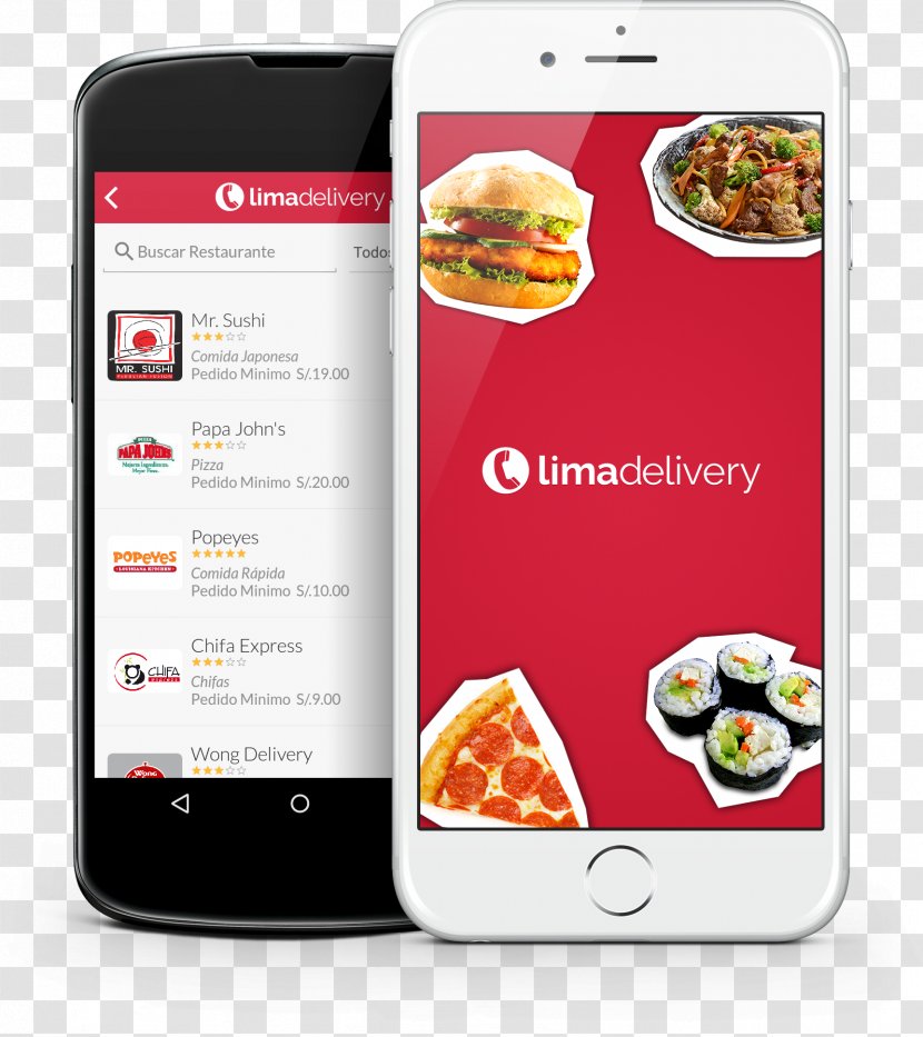 Domicilios.com (Perú) Fast Food Smartphone Take-out Delivery - Uber Eats Transparent PNG
