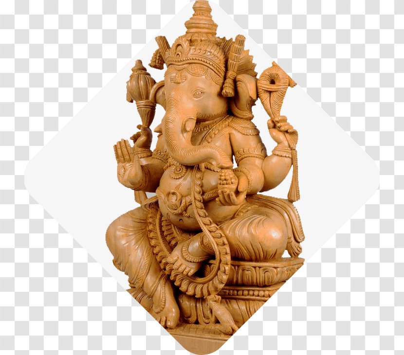 Statue Artifact Figurine Carving - Sculpture - Sitting Ganesh Outline Transparent PNG