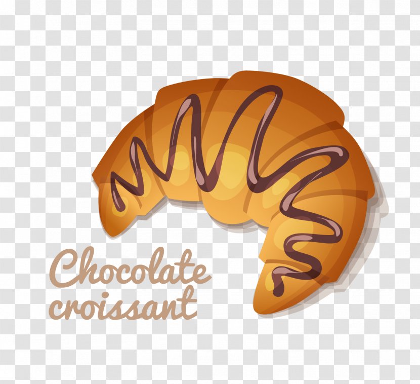 Croissant U6d0bu83d3u5b50 - Text - Chocolate Bread Transparent PNG