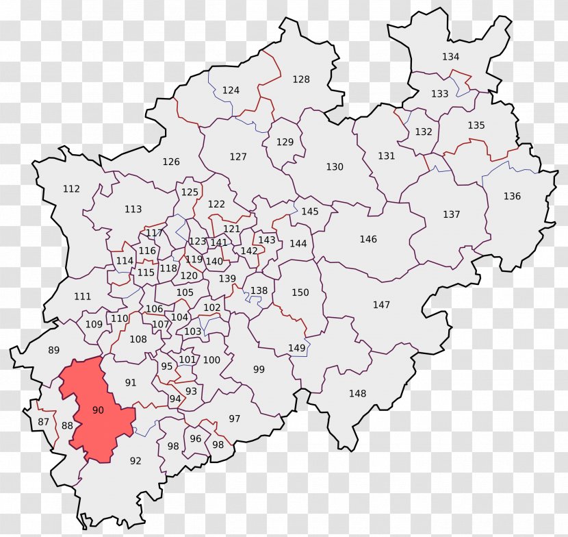 Constituency Of Aachen I Steinfurt III II - Electoral District - PoSS Transparent PNG