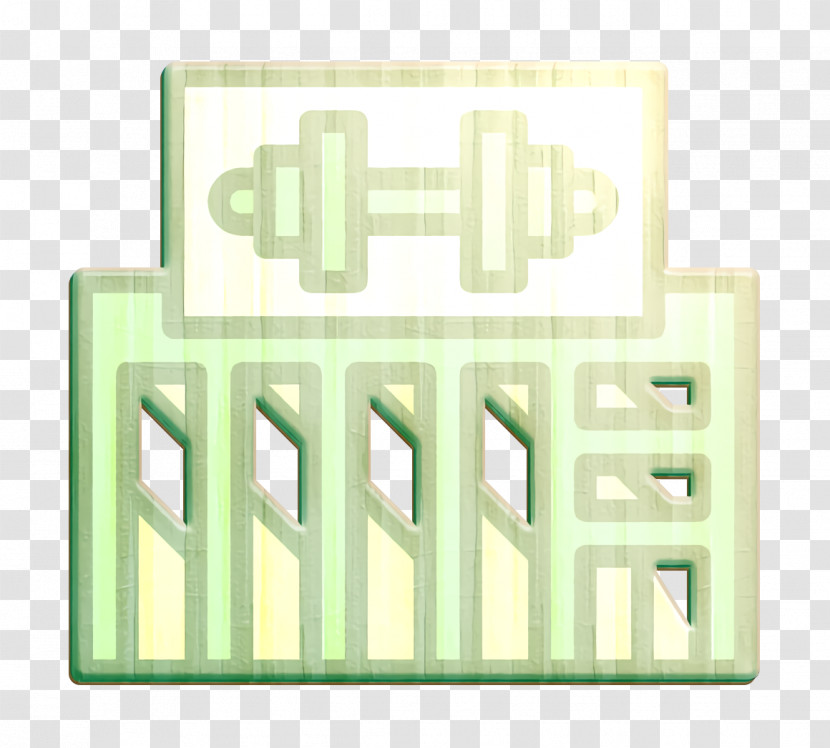 Building Icon Gym Icon Transparent PNG