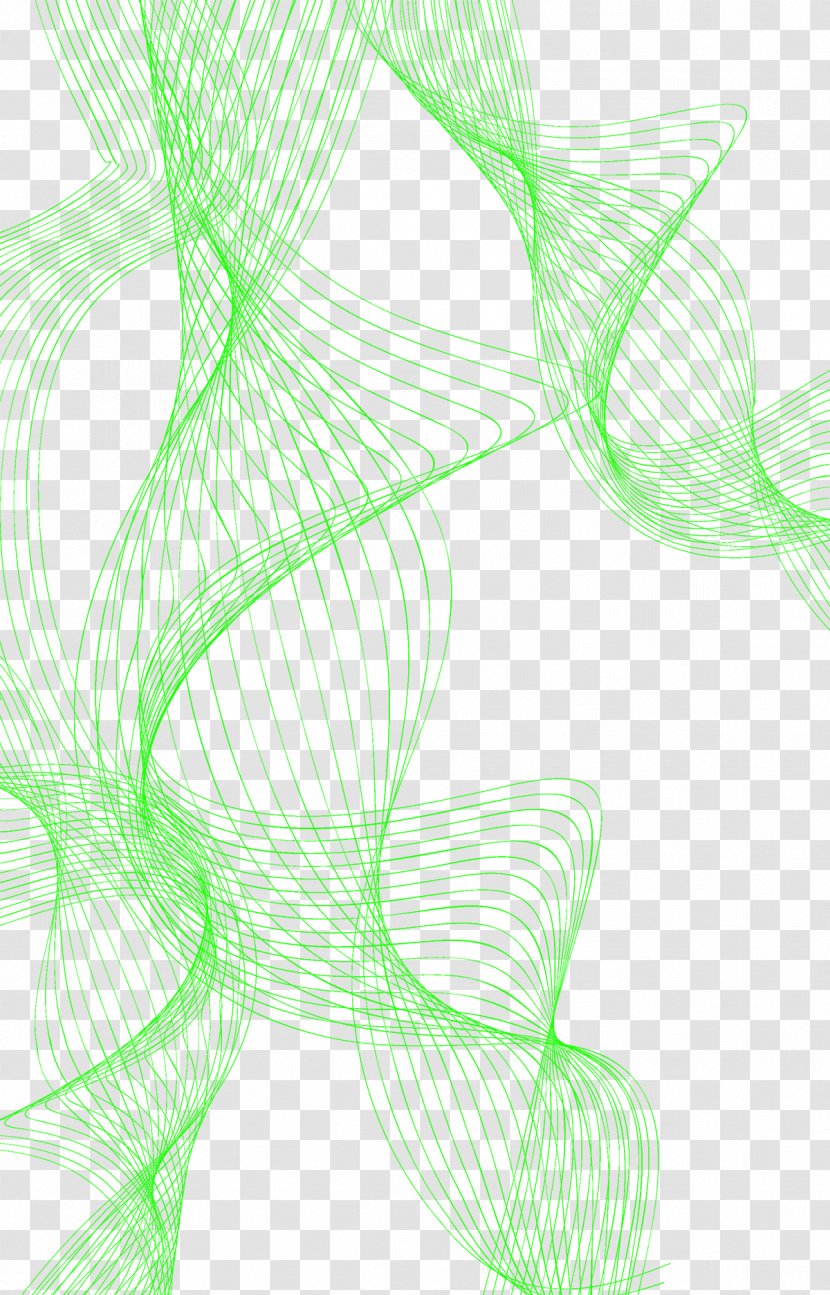 Graphic Design Leaf Pattern - Grass - Green Line Transparent PNG