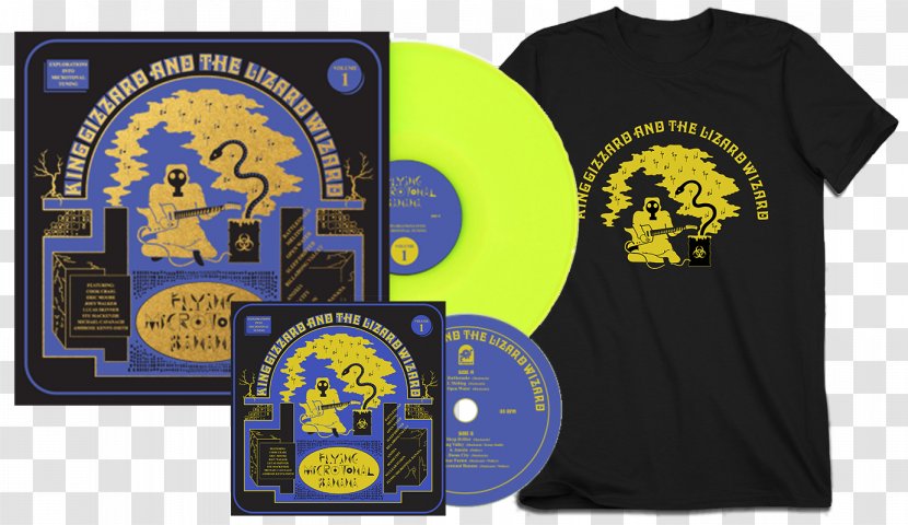 Flying Microtonal Banana King Gizzard & The Lizard Wizard ATO Records Music Phonograph Record - Compact Disc - Accustomed Mockup Transparent PNG
