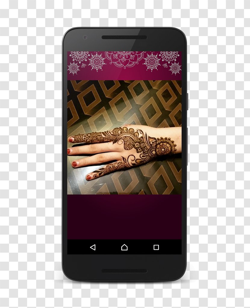 Mehndi Henna Tattoo Feature Phone - Design Transparent PNG