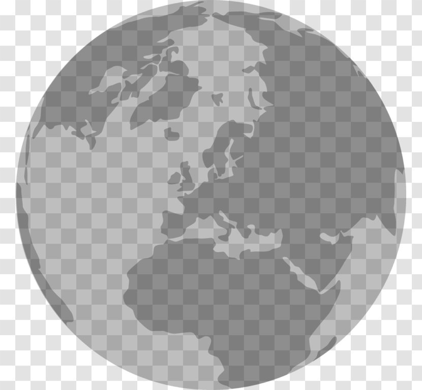 Globe World Map Earth - Flat Transparent PNG