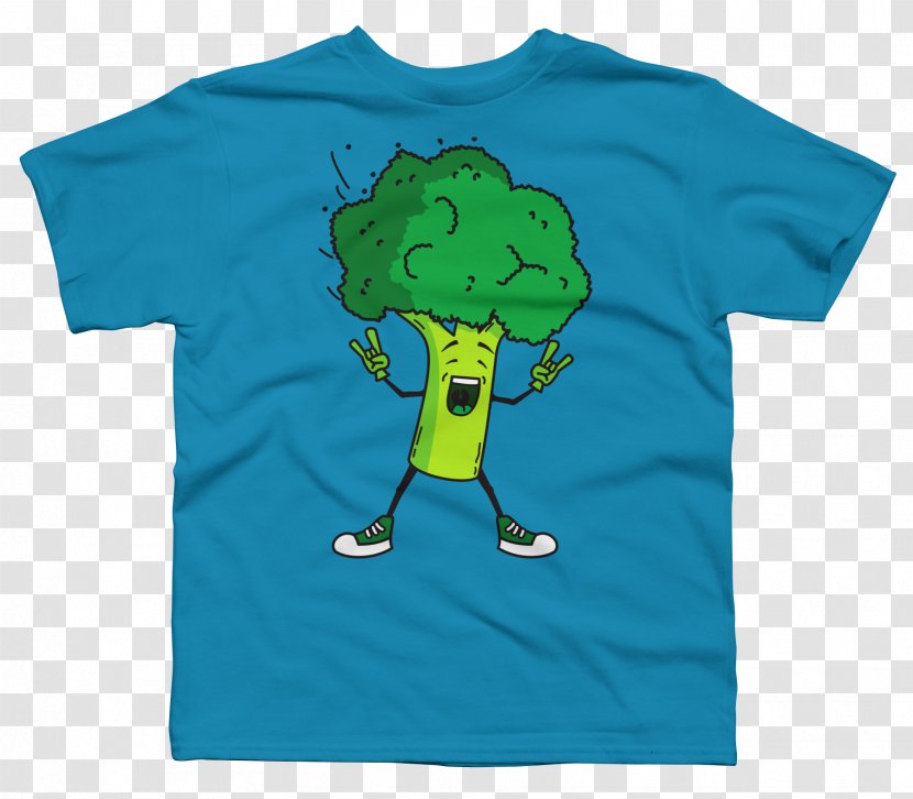 T-shirt Clothing Sleeve Aqua - Outerwear - Broccoli Transparent PNG