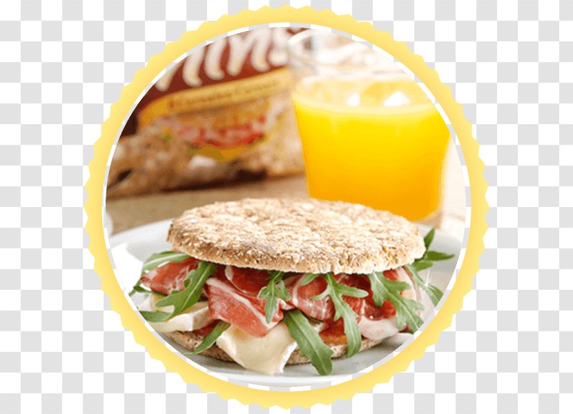 Breakfast Sandwich Ham And Cheese Cheeseburger - Finger Food Transparent PNG