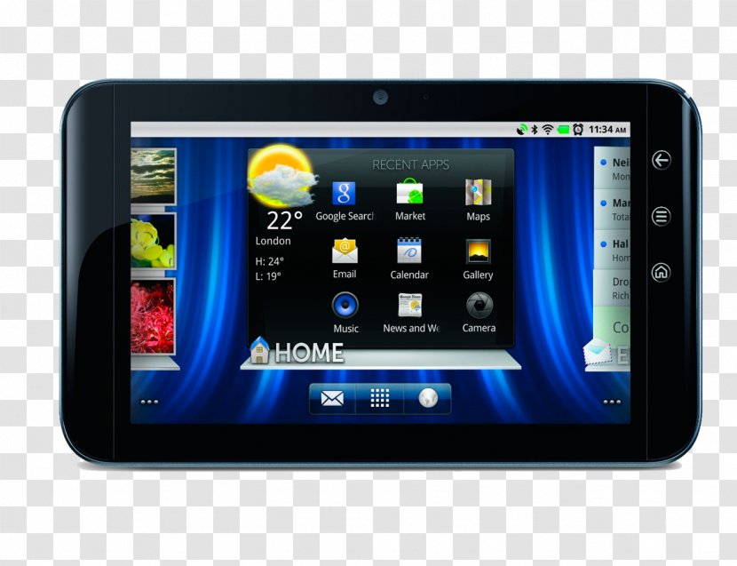 Dell Streak Android Touchscreen Handheld Devices - Honeycomb - Reinstall The System Transparent PNG