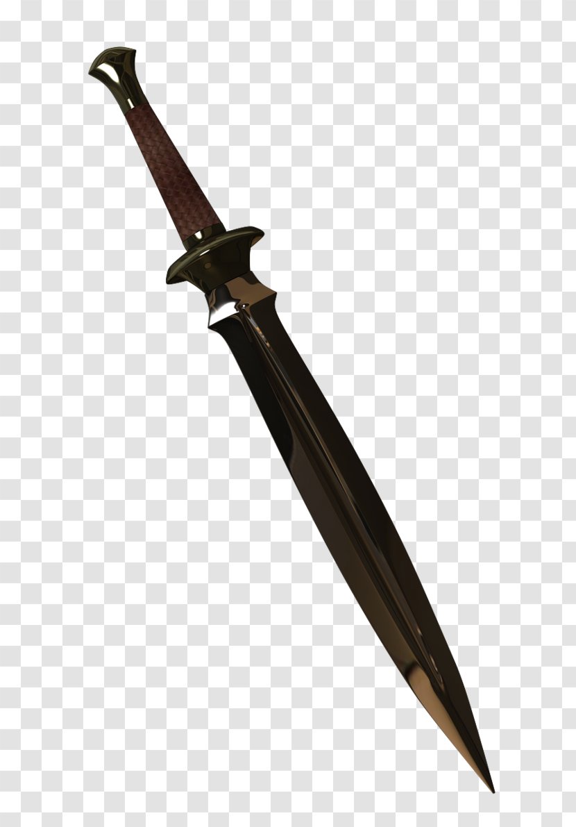 Bowie Knife Throwing Hunting & Survival Knives Dagger - Lord Of Rings Transparent PNG