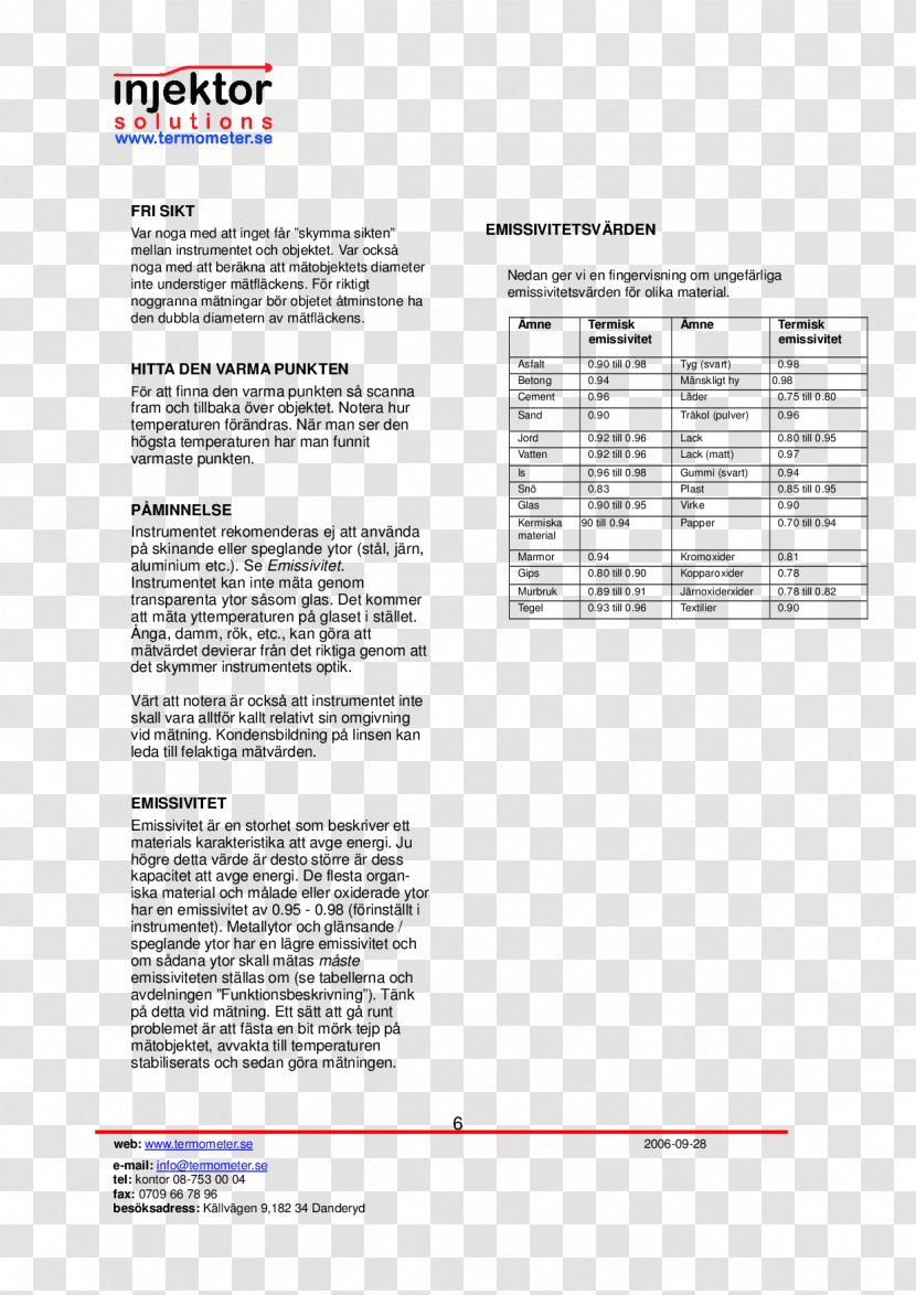 Infrared Laser Egenkontroll Thermometer Restriction Of Hazardous Substances Directive - Statute - Termometer Transparent PNG