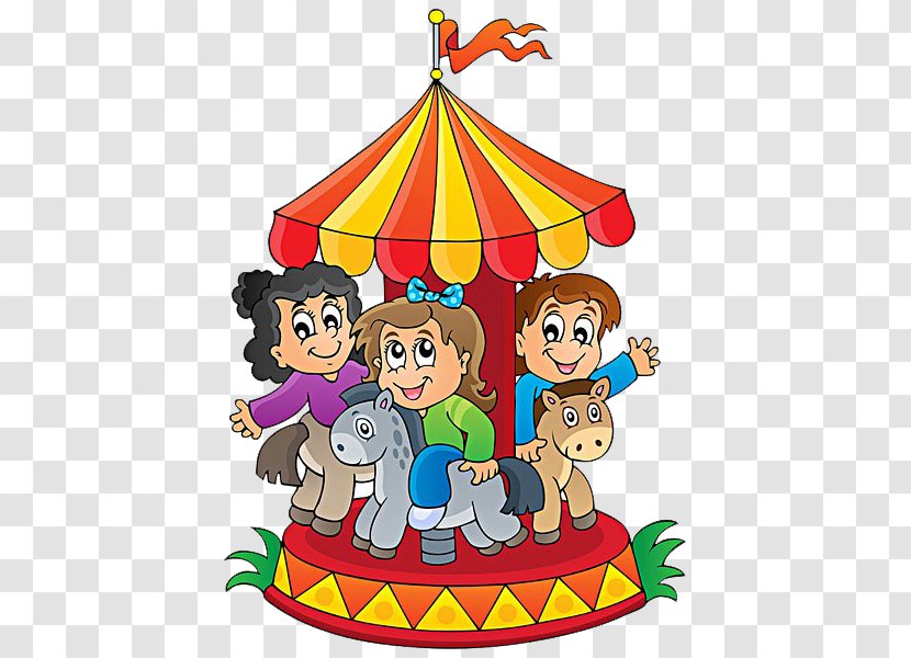 Carousel Royalty-free Cartoon Clip Art - Holiday Ornament - Children Play Transparent PNG