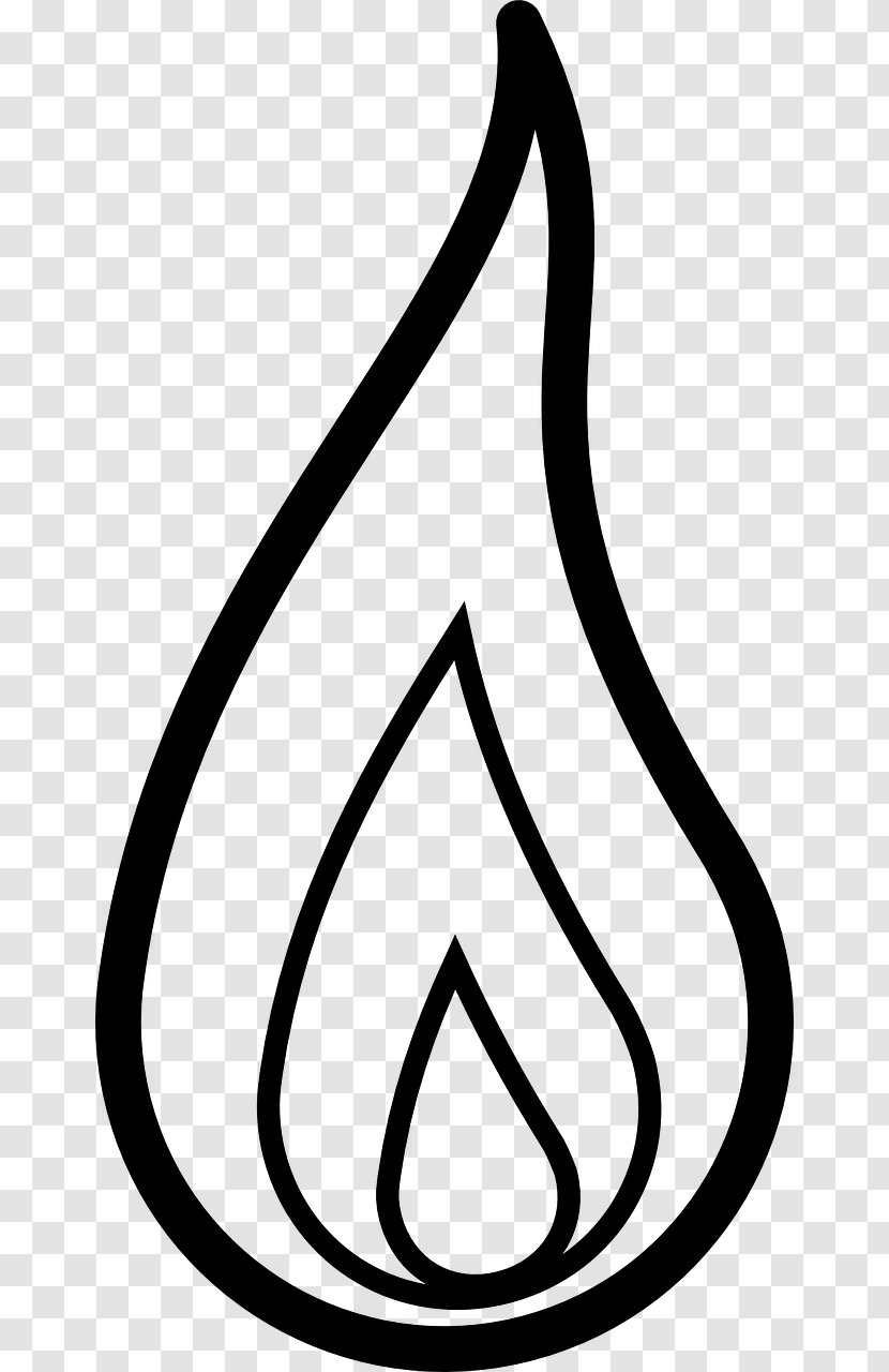 Coloring Book Flame Colored Fire Drawing - Black And White Transparent PNG