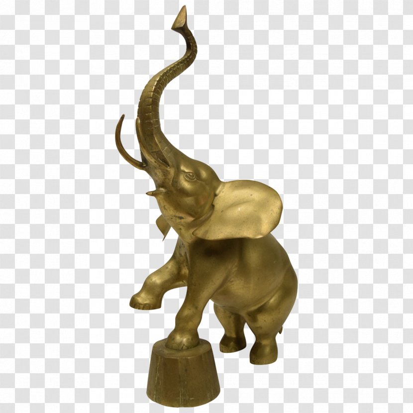 African Elephant Asian Bronze Sculpture - Elephants Transparent PNG