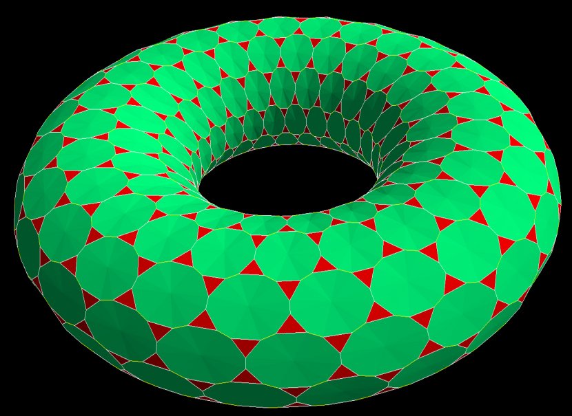 Circle - Green - Hexagonal Transparent PNG