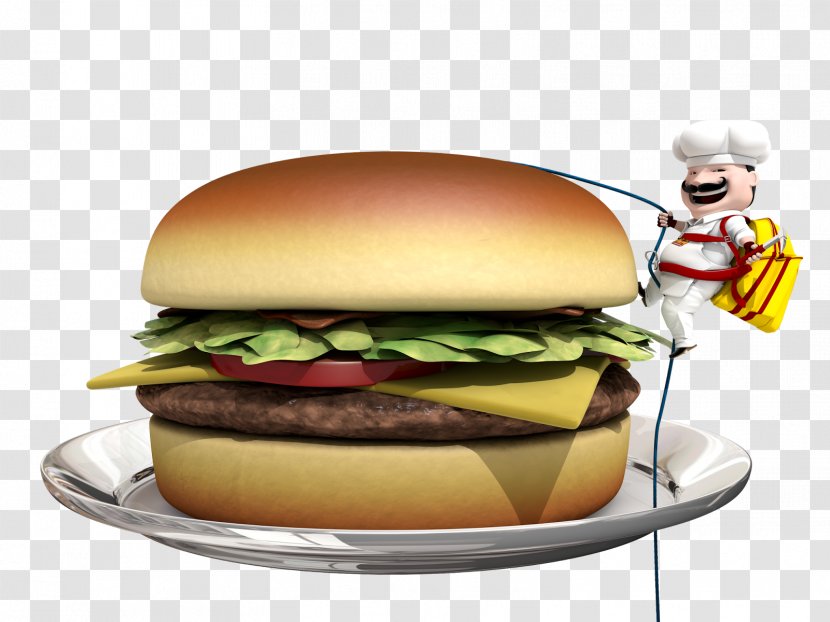 Cheeseburger Veggie Burger Junk Food Breakfast Sandwich Fast - Labor Transparent PNG