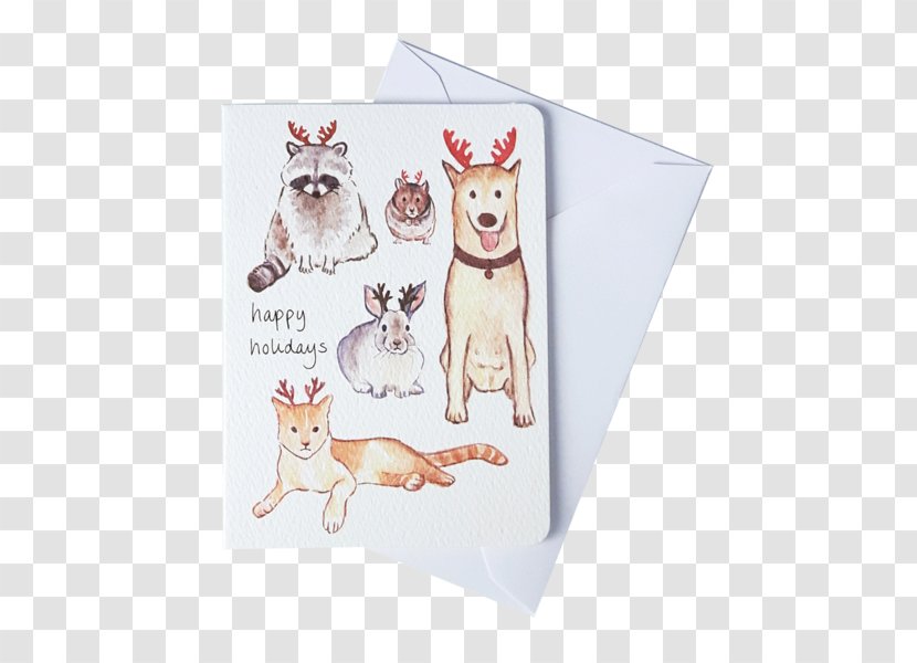 Paper Dog Breed Cat Greeting & Note Cards Pet Tag - Like Mammal - Valentine's Day Card Material Transparent PNG