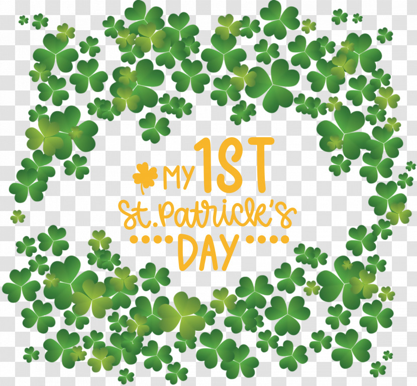 My 1st Patricks Day Saint Patrick Transparent PNG