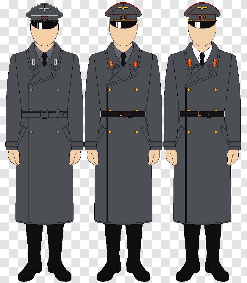 Military Uniform Army Officer Gestapo Soldier - Combat Transparent PNG