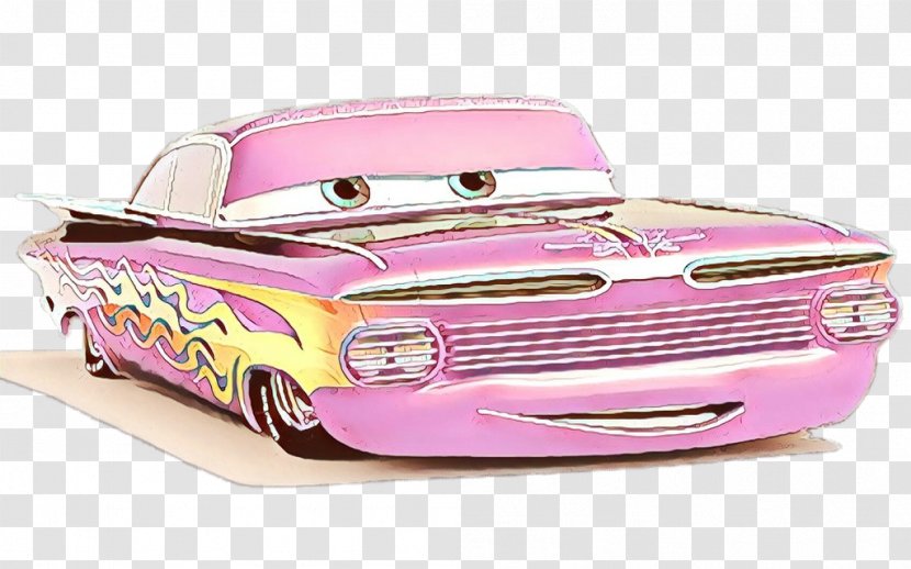 Motor Vehicle Pink Car Model - Cartoon - Chevrolet Toy Transparent PNG