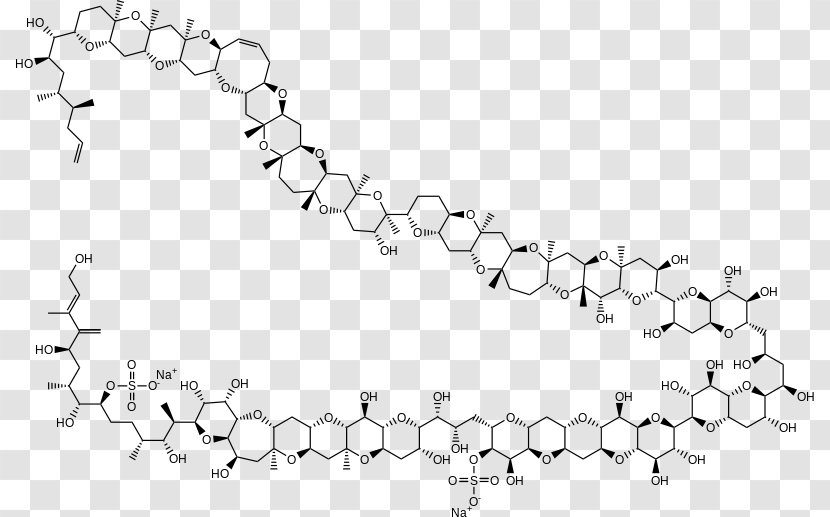 Maitotoxin Structural Formula Poison Organic Chemistry - Monochrome - Sperma Transparent PNG