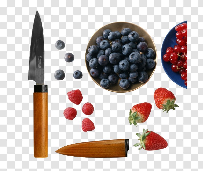 Juice Blueberry Auglis Strawberry Fruit - Food - Knife Transparent PNG