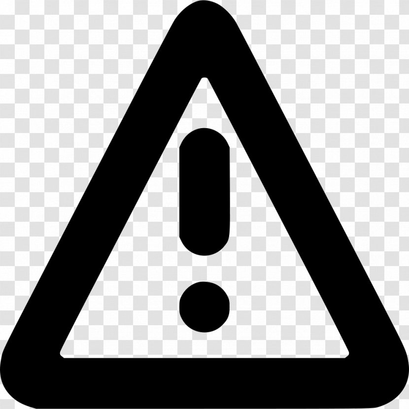 Warning Sign - Black And White - Electronic Dance Music Transparent PNG