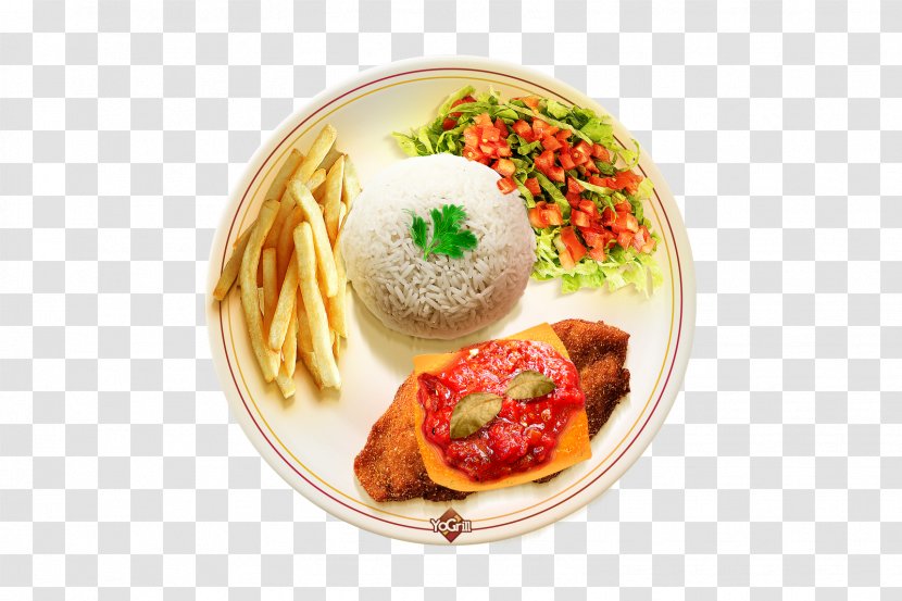 Vegetarian Cuisine Full Breakfast Parmigiana Carne Asada Empanada - Dish - Meat Transparent PNG