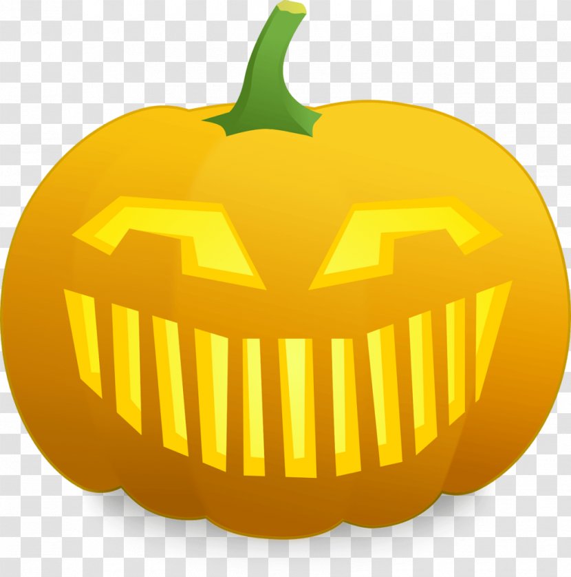 Jack-o'-lantern Halloween Clip Art - Vegetable - Teeth Transparent PNG